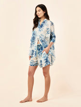 Load image into Gallery viewer, Papinelle x Karen Walker Romantic Floral Flowy Boxer PJ - Teal
