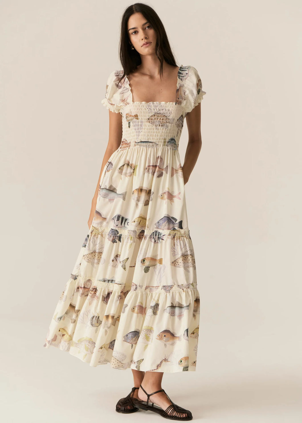 Pol Loup Sun Dress - Loup Print Hyde Boutique