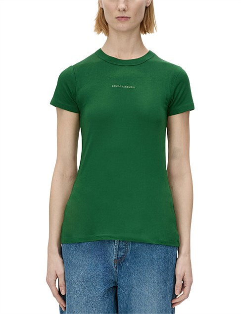 Camilla and Marc Suvero Slim Fit Logo Tee - Forest Green