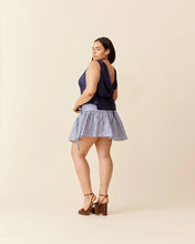 Load image into Gallery viewer, Ruby Rodeo Mini Skirt - Navy Stripe Hyde Boutique
