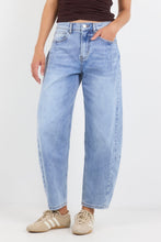 Load image into Gallery viewer, Among The Brave Graduate Barrel Jeans - Light Blue Arriving End June Hyde Boutique
