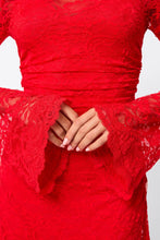 Load image into Gallery viewer, Mossman Laced In Love Mini Dress - Red Hyde Boutique
