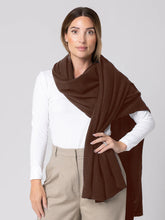 Load image into Gallery viewer, Dark Hampton The McCance Wool Scarf - Chocolate Hyde Boutique
