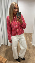 Load image into Gallery viewer, Drama The Label Seine Blazer - Pink Herringbone Hyde Boutique
