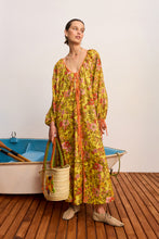 Load image into Gallery viewer, Alemais Kitty Tie Front Shirtdress - Yellow
