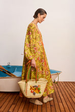 Load image into Gallery viewer, Alemais Kitty Tie Front Shirtdress - Yellow
