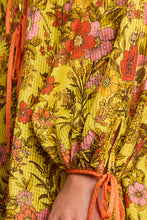 Load image into Gallery viewer, Alemais Kitty Tie Front Shirtdress - Yellow
