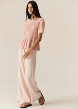 Load image into Gallery viewer, Pol Zone Shirred Tee - Blush Hyde Boutique
