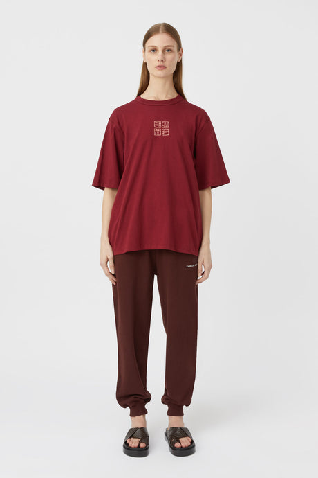 Camilla & Marc Monica Tee - Burgundy Hyde Boutique