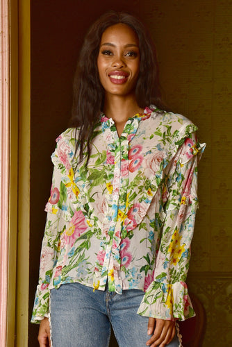 Coop by Trelise Cooper Frill Life Blouse - Floral  Hyde Boutique   