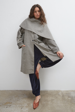 Load image into Gallery viewer, Commonplace Lady Gingham Trench - Black/White Hyde Boutique

