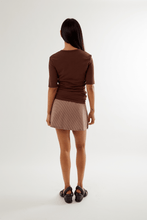 Load image into Gallery viewer, Commonplace Ruched Short Sleeve Tee - Choc Hyde Boutique
