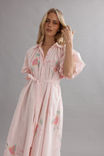Load image into Gallery viewer, Caitlin Crisp Horizon Shirt Dress - Blooming Bud
