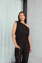 Load image into Gallery viewer, Marlow Palma Asymmetric Top - Black
