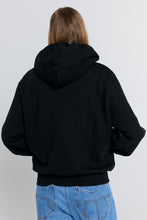 Load image into Gallery viewer, Karen Walker Runaway Girl Cropped Oversized Hoodie - Black Hyde Boutique
