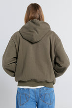 Load image into Gallery viewer, Karen Walker Runaway Girl Cropped Oversized Hoodie - Hunter Green Hyde Boutique

