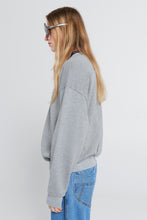 Load image into Gallery viewer, Karen Walker Runaway Girl Cotton Crewneck Sweatshirt - Grey Marle Hyde Boutique
