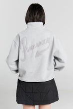 Load image into Gallery viewer, Karen Walker Runaway Scrawl Zip-up Sweatshirt - Grey Marle Hyde Boutique
