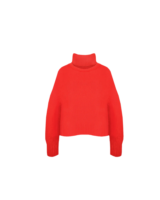 Ruby Rhea Turtleneck Sweater - Red Hyde Boutique