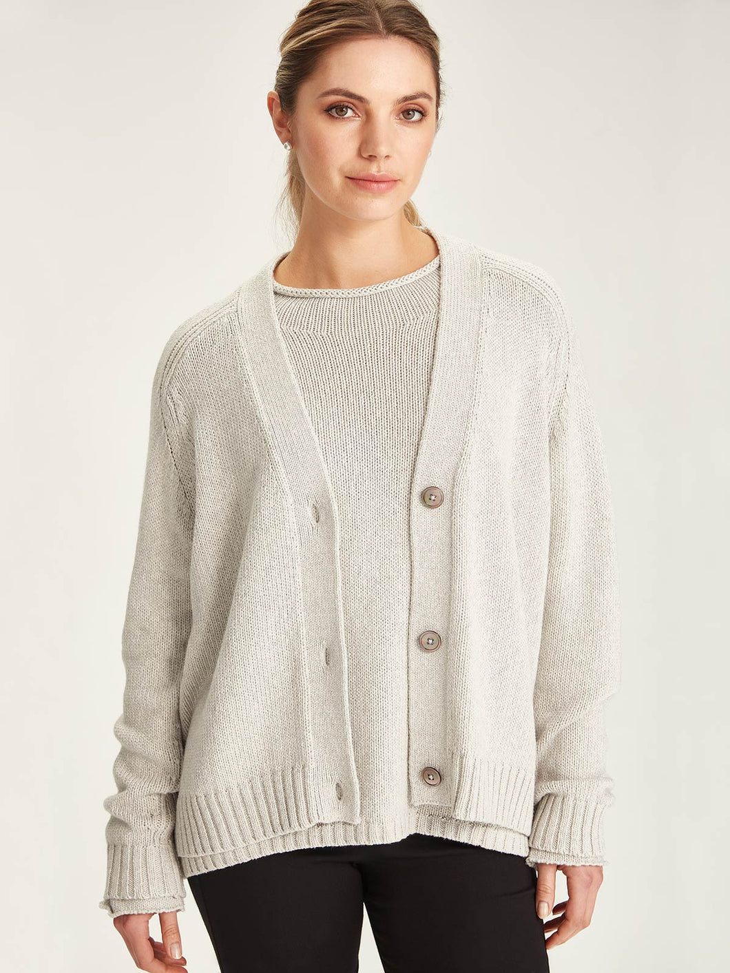 Sills + Co Janaya Cardigan - Lather Grey Hyde Boutique