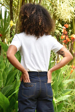 Load image into Gallery viewer, Coop by Trelise Cooper Simply Bowtiful T-Shirt - White &amp; Denim Hyde Boutique
