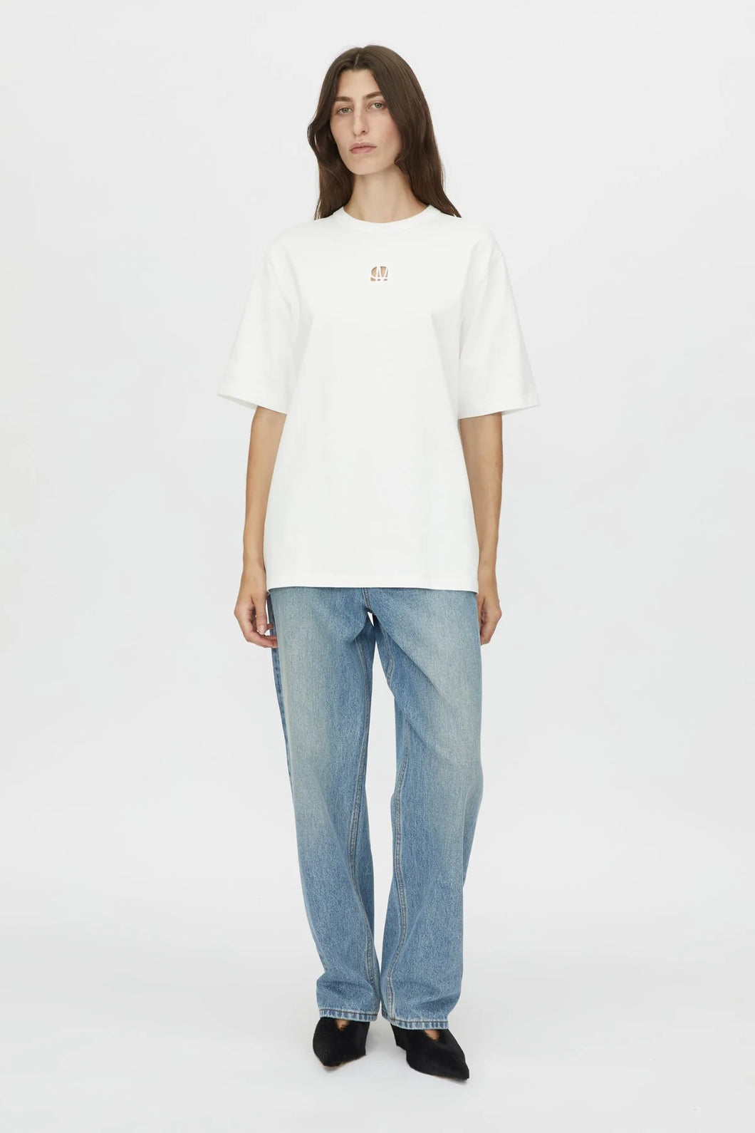 Camilla & Marc Bloom Embroidered Tee - White Hyde Boutique