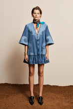 Load image into Gallery viewer, Alémais Jesse Denim Applique Mini Dress Hyde Boutique
