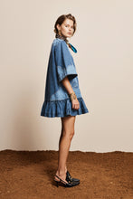Load image into Gallery viewer, Alémais Jesse Denim Applique Mini Dress Hyde Boutique
