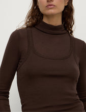 Load image into Gallery viewer, Assembly Label Nora Merino Wool Layered Turtleneck - Ganache Hyde Boutique
