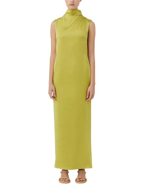 Camilla and Marc Emeline Dress - Chartreuse Green Hyde Boutique