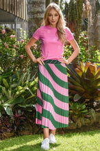 Load image into Gallery viewer, Trelise Cooper Pleat &amp; Repeat Skirt - Pink &amp; Green
