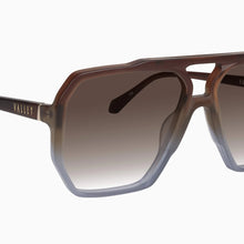 Load image into Gallery viewer, Valley Rodeo Transparent Choc Fade to Crystal w. Gold Metal/Brown Gradient Lens
