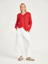 Load image into Gallery viewer, Sills Carnival V Neck Sweater - Scarlet

