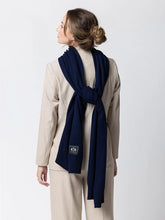 Load image into Gallery viewer, Dark Hampton The Clements Wool Scarf - Navy Arriving First Week June Hyde Boutique
