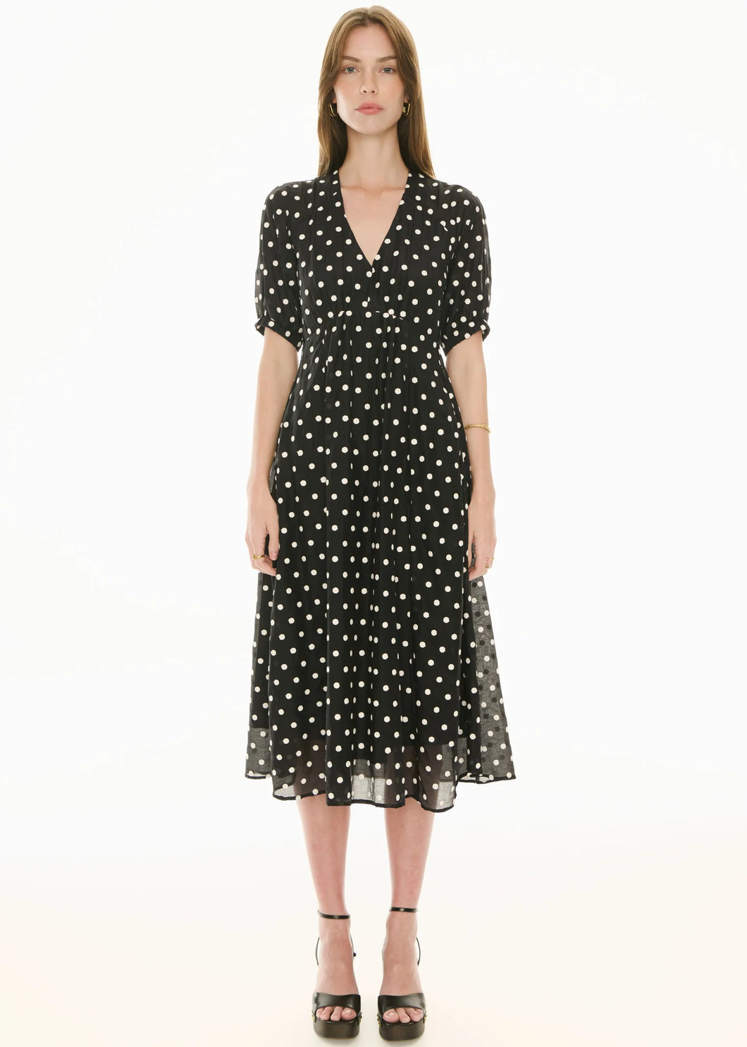 Pol Clove Dress - Black/Pebble Spot Arriving Soon