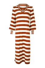 Load image into Gallery viewer, Cooper by Trelise Cooper V-Iva La Revolution Dress - Cinnamon Stripe Hyde Boutique
