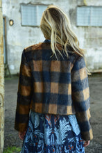 Load image into Gallery viewer, Coop by Trelise Cooper Crazy Fur You Jacket - Navy Check Hyde Boutique
