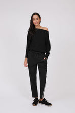Load image into Gallery viewer, Marlow Veil Asymmetric Knit - Black
