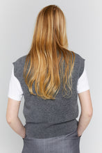 Load image into Gallery viewer, Karen Walker Mina Button Up Cashmere Vest - Charcoal Marle Hyde Boutique
