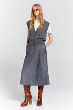 Load image into Gallery viewer, Karen Walker Mina Button Up Cashmere Vest - Charcoal Marle Hyde Boutique
