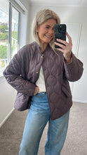 Load image into Gallery viewer, Moke Talei Women Quilt Bomber - Cocoa Powder Apparel > Women > Clothing > Jackets > Bomber Jackets > Quilted Bomber Jackets > Moke Hyde Boutique

