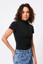 Load image into Gallery viewer, Mossman Mayfair Short Sleeve Top - Black Hyde Boutique
