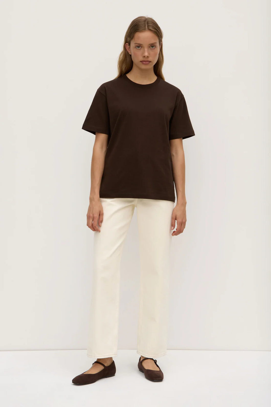 Assembly Label Organic Base Tee - Ganache