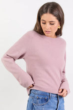 Load image into Gallery viewer, Stories Be Told Camelia Blush Alpaca Blend Crewneck - Blush Hyde Boutique
