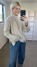 Load image into Gallery viewer, Aleger N.325 Cashmere Blend Chunky Polo - Shell Beige Arriving Early March Hyde Boutique
