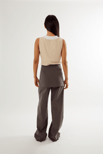Load image into Gallery viewer, Commonplace Millie Double Layer Tank - Sand/White Hyde Boutique
