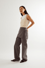 Load image into Gallery viewer, Commonplace Millie Double Layer Tank - Sand/White Hyde Boutique
