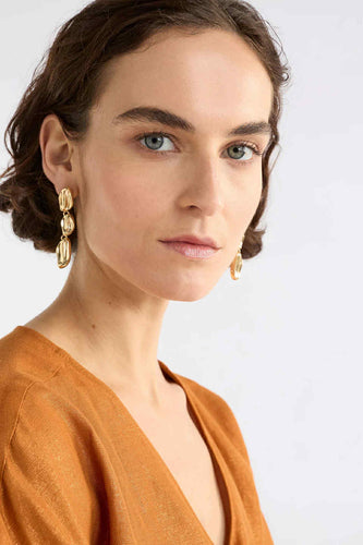 Elk Delaa Drop Earring - Gold Hyde Boutique
