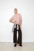 Load image into Gallery viewer, Among The Brave Mirage Fluffy Crewneck Cardigan - Blush Hyde Boutique
