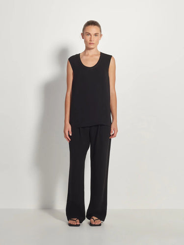 Juliette Hogan Refined Tank - Black Luxe Suiting (COMING SOON)  Hyde Boutique   